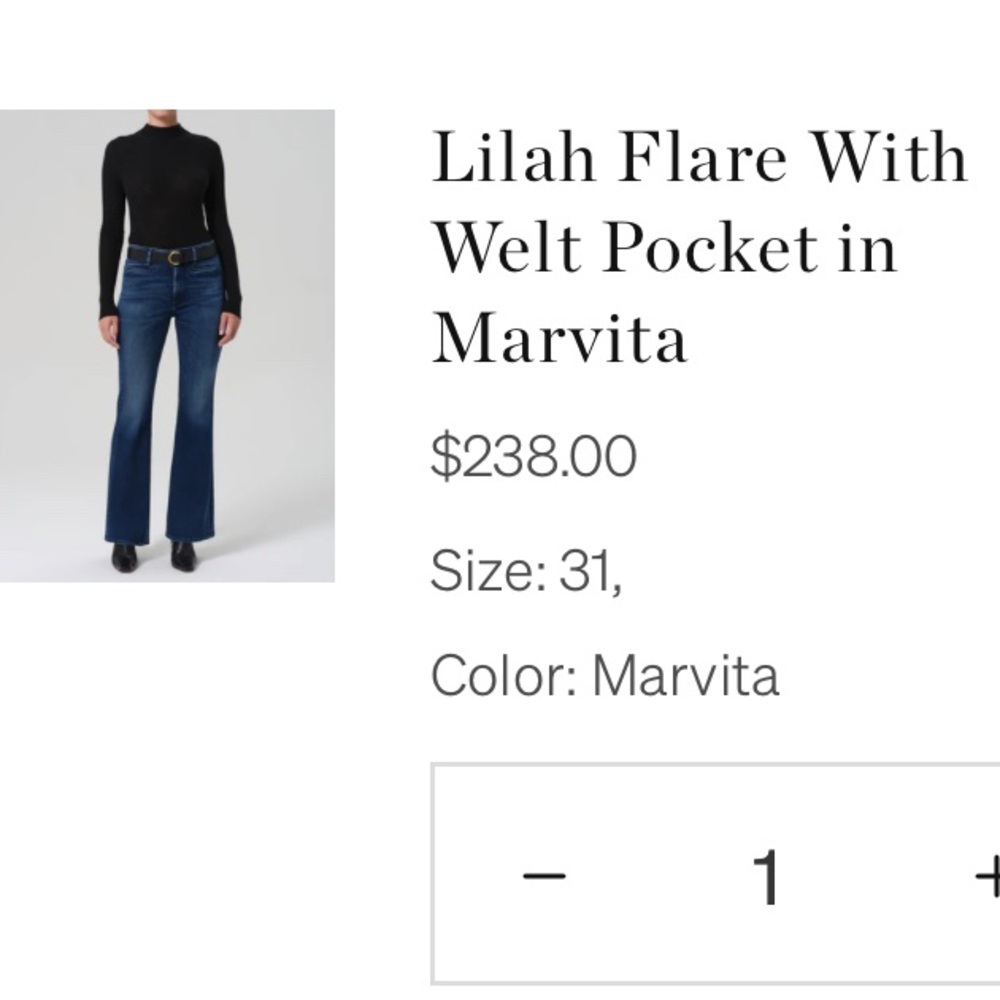 Citizens of Humanity Lilah Flare Cowgirl Grunge Jeans With Welt Pocket Sz 30
